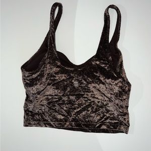 Very rare brown velvet Lululemon align tank (not sold anymore)